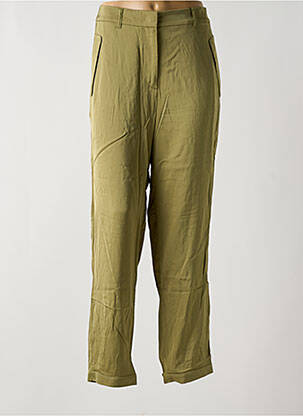 Pantalon drept elasticitate talie înaltă verde MARC CAIN femeie