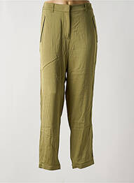 Pantalon drept elasticitate talie înaltă verde MARC CAIN femme