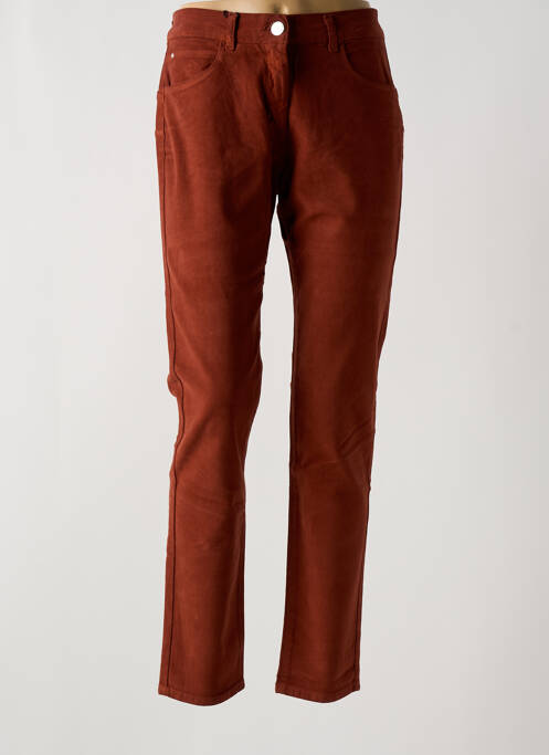 Pantalon slim maro EAST DRIVE femeie