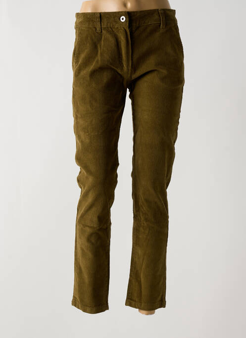 Pantalon slim verde LAUREN VIDAL femeie