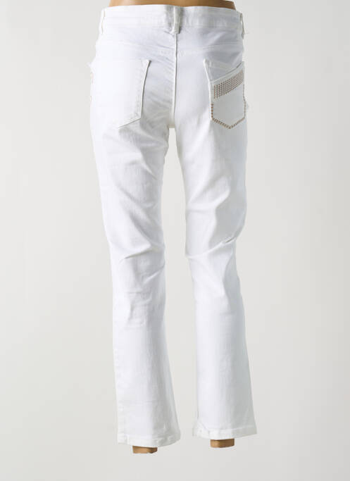 Blugi cu croială slim alb ELISA CAVALETTI femeie