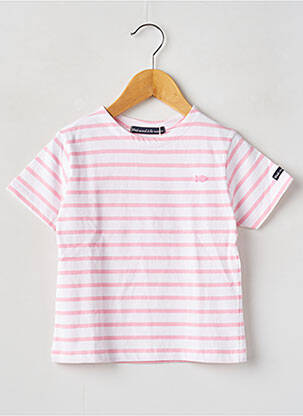 Tricou roz WEEK END A LA MER fată