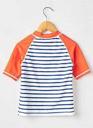 Tricou elasticitate mâneci scurte portocalie WEEK END A LA MER băiat