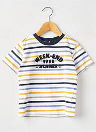 Tricou elasticitate mâneci scurte albastru WEEK END A LA MER garcon