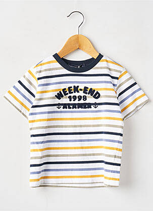 Tricou albastru WEEK END A LA MER băiat