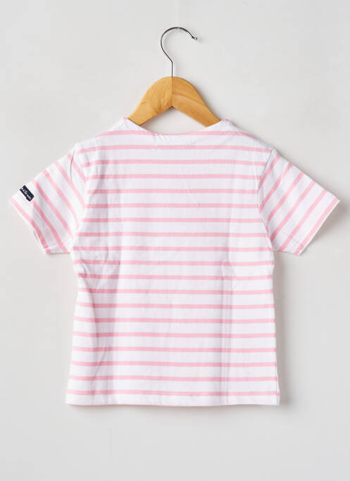 Tricou roz WEEK END A LA MER fată