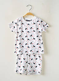 Pijama imprimat fantezie alb WEEK END A LA MER garcon