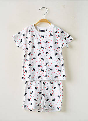 Pijama alb WEEK END A LA MER băiat