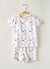 Pijama imprimeu fantezie alb WEEK END A LA MER fille