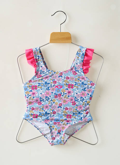 Costum de baie dintr-o singură piesă albastru WEEK END A LA MER fată