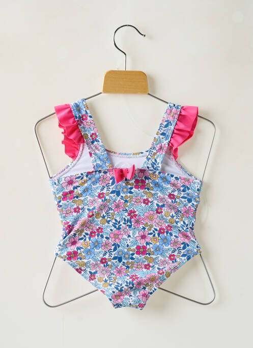 Costum de baie dintr-o singură piesă albastru WEEK END A LA MER fată