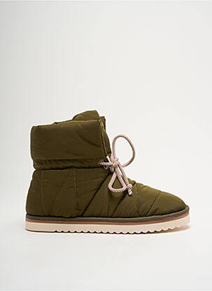 Botine/ghete umplută toc plat până la 3 cm verde ARMISTICE femeie