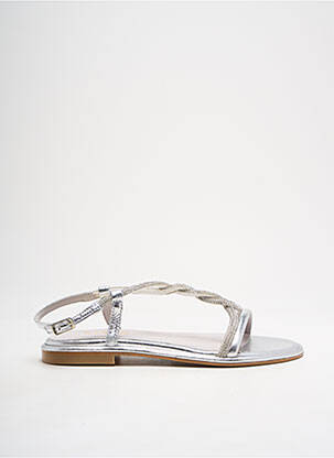 Sandale/Pantofi decupați argintiu REQINS femeie