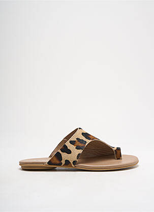 Șlapi bej REQINS femeie