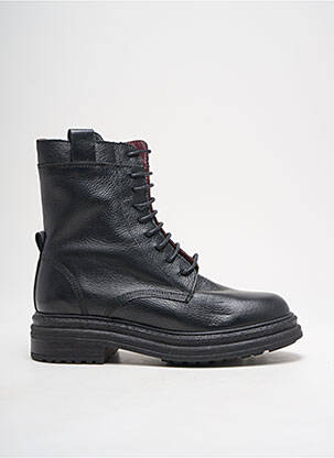 Botine/ghete material neted toc de 4 la 6 cm negru ALIWELL femeie