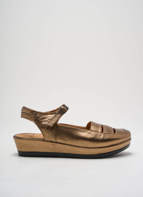 Sandale/Pantofi decupați maro ALIWELL femeie