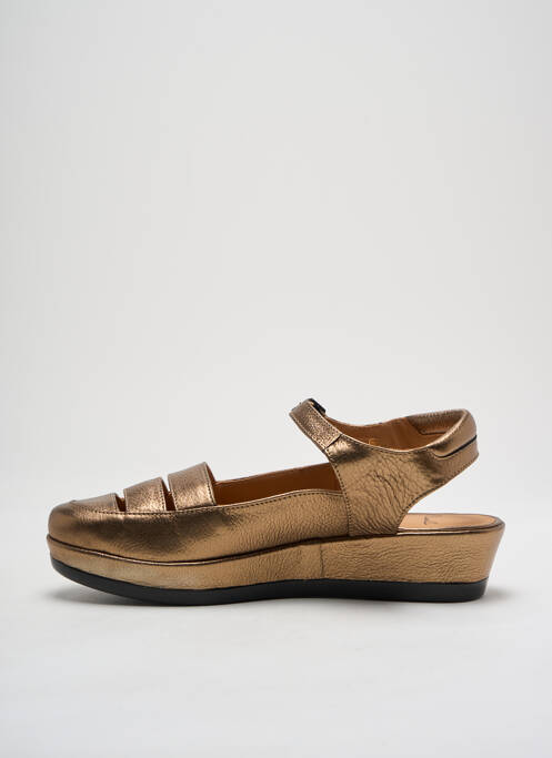 Sandale/Pantofi decupați maro ALIWELL femeie