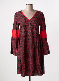 Rochie midi imprimeu fantezie mâneci lungi roșu SINOE BY BAMBOO'S femeie