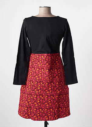 Rochie scurtă croială evazată mâneci lungi roșu SINOE BY BAMBOO'S femeie