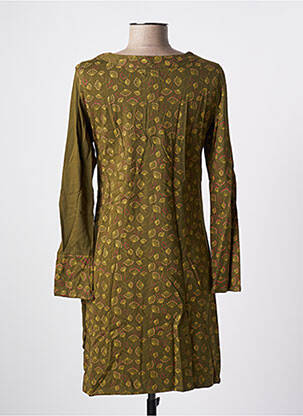 Rochie midi imprimeu fantezie mâneci lungi verde SINOE BY BAMBOO'S femeie