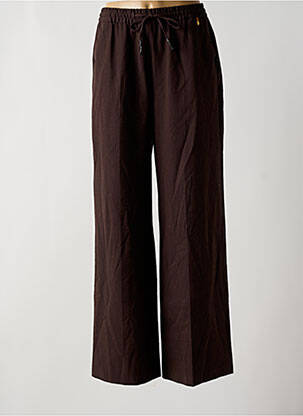 Pantalon larg buzunare talie înaltă maro LE FABULEUX MARCEL DE BRUXELLES femeie