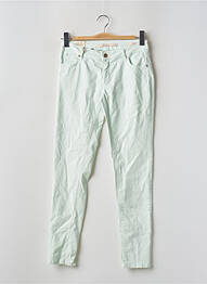 Pantalon slim țesătură poplin mărime normală verde ZARA femeie