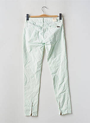 Pantalon slim țesătură poplin mărime normală verde ZARA femeie