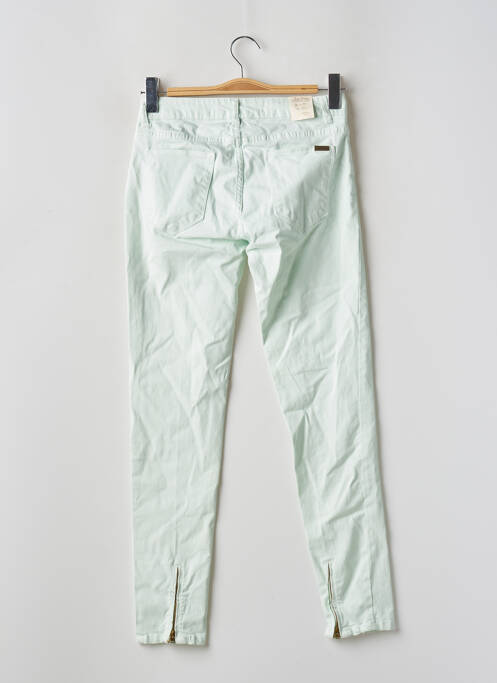 Pantalon slim țesătură poplin mărime normală verde ZARA femme