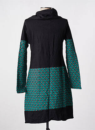 Rochie midi imprimeu fantezie mâneci lungi negru SINOE BY BAMBOO'S femeie