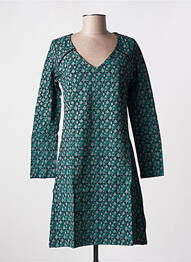 Rochie midi imprimeu fantezie mâneci lungi verde SINOE BY BAMBOO'S femeie