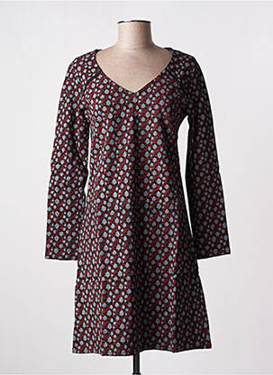 Rochie midi imprimeu fantezie mâneci lungi roșu SINOE BY BAMBOO'S femeie