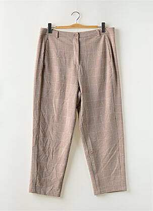 Pantalon drept elasticitate talie înaltă bej TOM TAILOR femeie