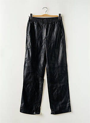 Pantalon drept talie elastică mărime normală negru MANGO femeie