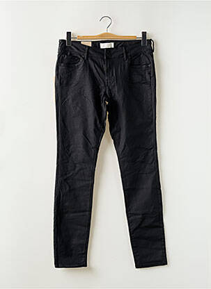 Pantalon slim țesătură acoperită mărime normală negru TOM TAILOR femeie