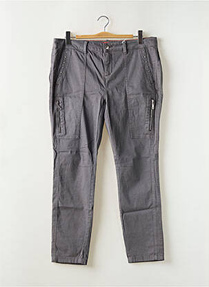 Pantalon chino țesătură poplin mărime normală gri STREET ONE femeie