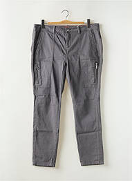 Pantalon chino țesătură poplin mărime normală gri STREET ONE femeie