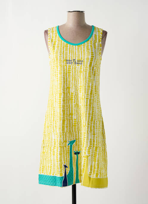 Cămașă de noapte elasticitate galben ROSE POMME femme