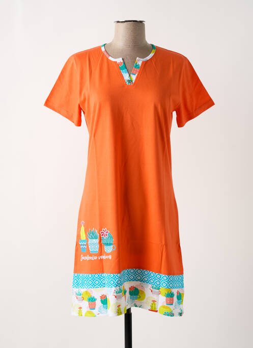 Cămașă de noapte elasticitate portocaliu ROSE POMME femme