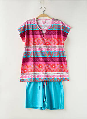 Pijamale scurte albastru ROSE POMME femeie