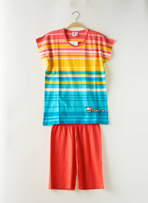 Pijamale scurte portocaliu ROSE POMME femeie