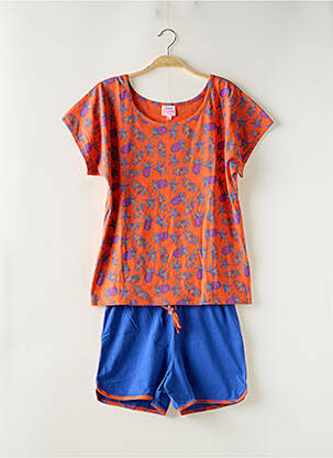 Pijamale scurte portocaliu ROSE POMME femeie