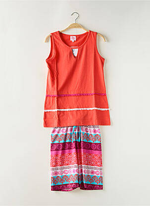 Pijamale scurte portocaliu ROSE POMME femeie