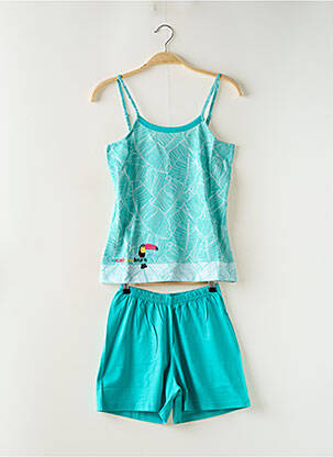 Pijamale scurte albastru ROSE POMME femeie