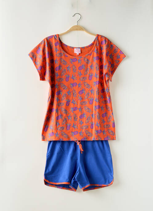 Pijamale scurte portocaliu ROSE POMME femeie