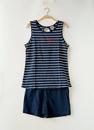 Pijamale scurte albastru ROSE POMME femeie