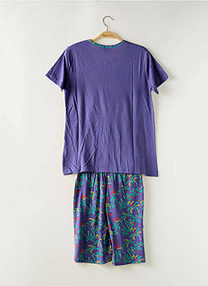 Pijamale scurte imprimeu fantezie violet ROSE POMME femeie