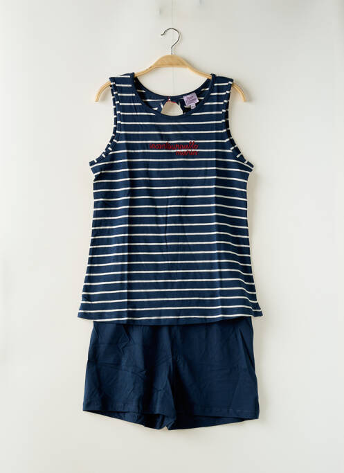 Pijamale scurte albastru ROSE POMME femeie