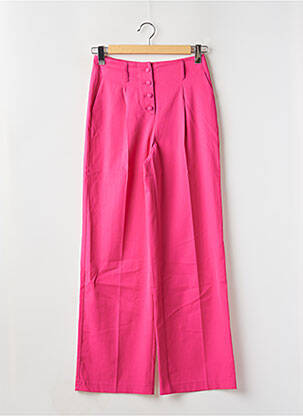 Pantalon larg roz NAF NAF femeie