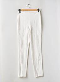 Pantalon slim conic talie înaltă alb MORGAN femme
