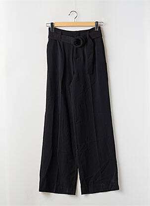 Pantalon larg negru MANGO femeie